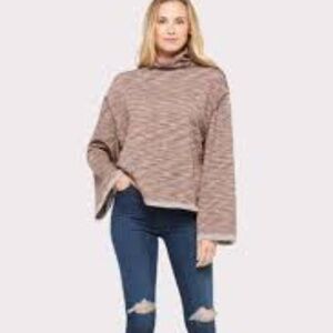 Free People Sunny Days Turtleneck Sweater Top